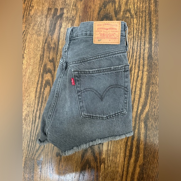 Levi’s 501 High Rise Denim Shorts in Gray Size 26 - Picture 7 of 11